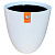 Горшок Сириус 16,5л с вкладкой Белый