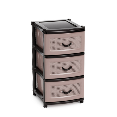 Комод 3-х секционный  (корич.) (то)