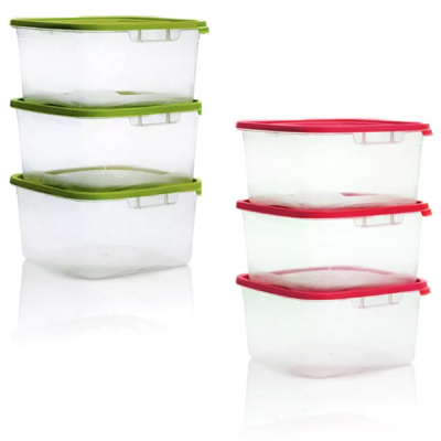 Комплект контейнеров для СВЧ (3шт) КАСКАД-2 1,0л квадр.