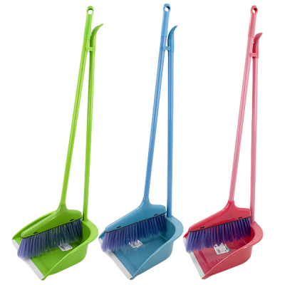 Щетка+совок с длинной ручкой ЛЕНИВКА (Щ-25см h-77см / С-25см h-75см)