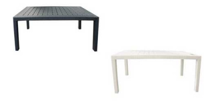 Стол пластиковый большой  Rattan 1532х789х701мм горьк.шоколад (то)