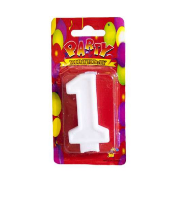 Свеча-цифра в торт 1