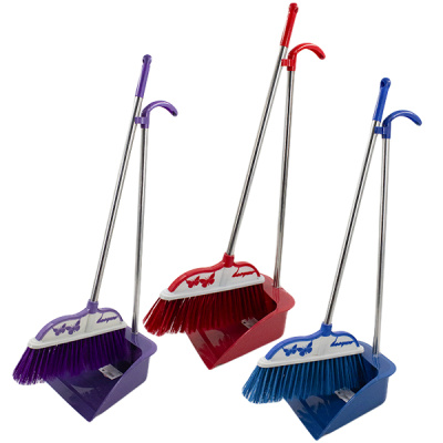 Щетка+совок с длинной ручкой ЛЕНИВКА (Щ-30см h-80см / С-25см h-70см)