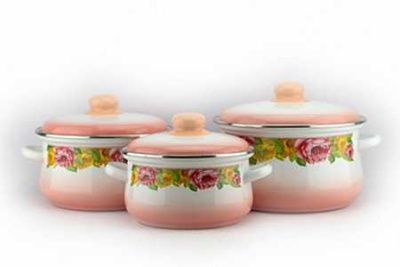 Набор эмал   Пион бархатн  7-314/6М 2.0х3.0х4.0 л