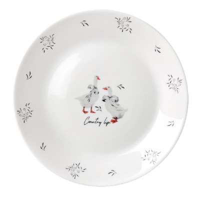 Тарелка плоская 17,7 см JEWEL Гусики (стеклокерамика)