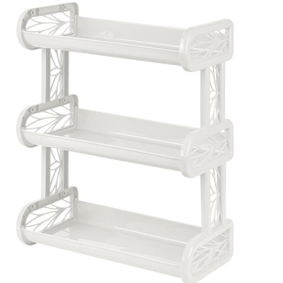 Полка навесная 3-х секционная белое облако (то)