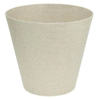 Горшок "ЭКО Конус" D19 со встав. 3,0л слоновая кость