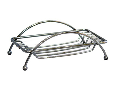 Мыльница металлическая прямоугольная