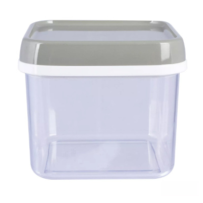 Банка для сыпучих продуктов 0,6л квадр.(то)