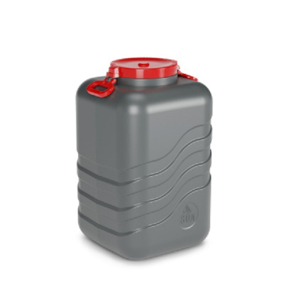 Канистра-бочка "Волна-эконом" с навесными ручками 80л (микс) 380х380х650мм (то)