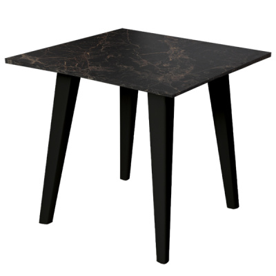 Стол SCANDI квадратный OLA DOM 800х800х725мм (черн.мрамор)