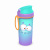 Стакан детский с декором и петлей 400мл (голубой) (то)