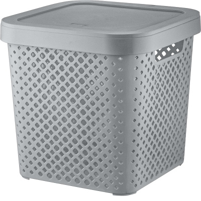 Корзинка STOCKHOLM 310х310х300мм 20л серый шторм (то)