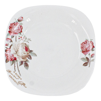 Тарелка обеденная 25*25*2см КВАДРИ (стеклокерамика)