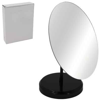 Зеркало овальное 19*15*11см, с пластиковой гибкой подставкой