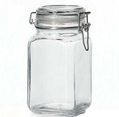 Банка с крышкой КРЕМЛИН 1300 мл (метал.клипса + пласт. уплотн.)