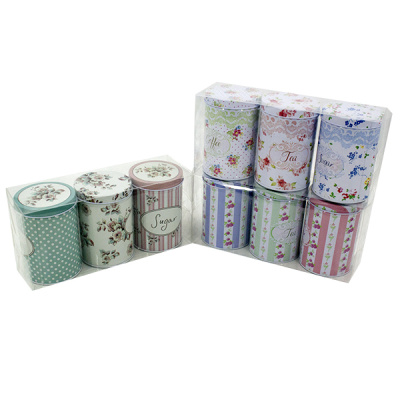 Набор банок для сыпучих продуктов 3шт (8*12см)