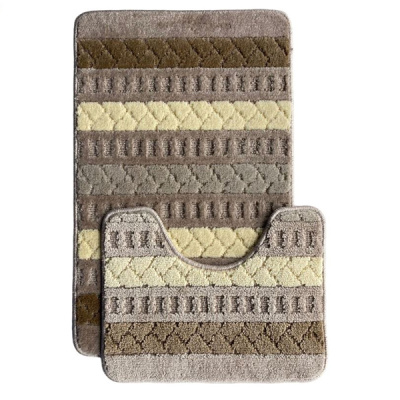 Коврик для ванной L'CADESI Marathon, 60х100, Геобокс бежевый, Турция 416956