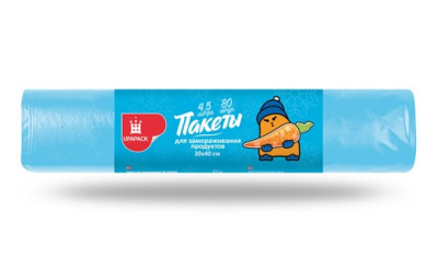 Пакеты д/ЗАМОРАЖИВАНИЯ продуктов "Уфа ПАК" 30*40  80шт/рул. (30)