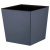 Горшок для цветов London CUBE 22л c дренажной вставкой вулканический серый