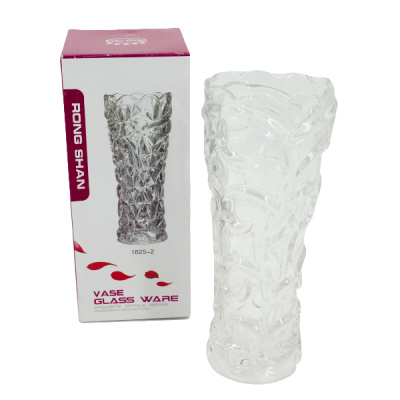 Ваза стеклянная для цветов h-25см