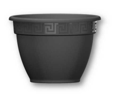 Горшок "Антик", D25, с поддоном 4.9л антрацит (то)