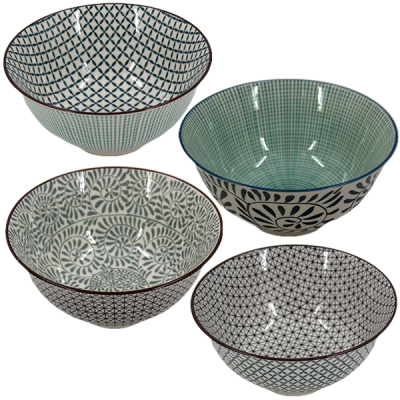 Салатник керамический Ø-16см h-7см цветной