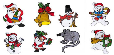 Наклейка силиконовая на окно, 23см