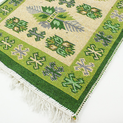 Коврик  Kilim Usak UK01 6120101 50% хлопок. 50% смешанные нити 60х120 зеленый,Турция