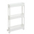 Этажерка узкая 3-х ярусная на колесах (белый) (то)