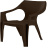 Кресло DeForma 550x535x785 мм горький шоколад (то) Кресло DeForma 550x535x785 мм горький шоколад (то)