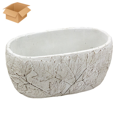 Кашпо керамическое ОСИБАНА светлое 20*12*10см