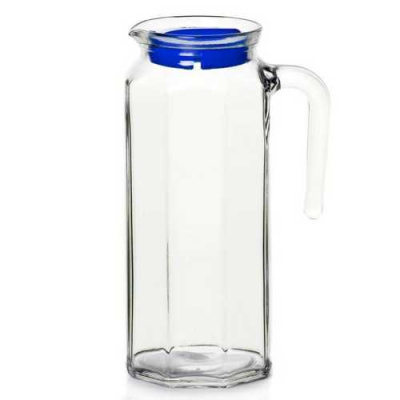 Кувшин КОШЕМ  с голубой крышкой. 1л. б/у