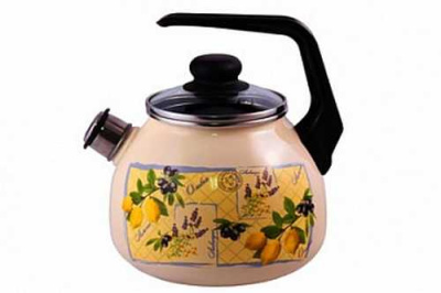 Чайник эмал 3,0л со свистком Citrus ТМ Appetite