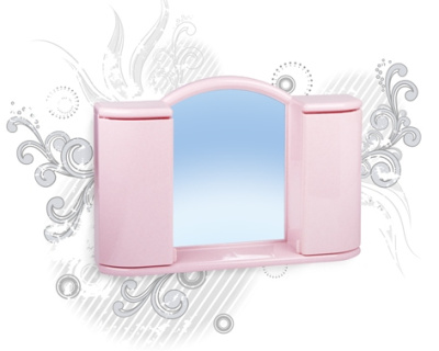 Шкафчик зеркальный Арго (снежно-белый) (то)