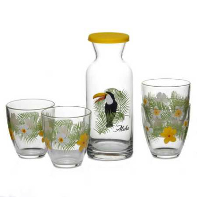 Набор 5 пр. (декантер + 4 стакана) ДЖАНГЛ ТУКАН