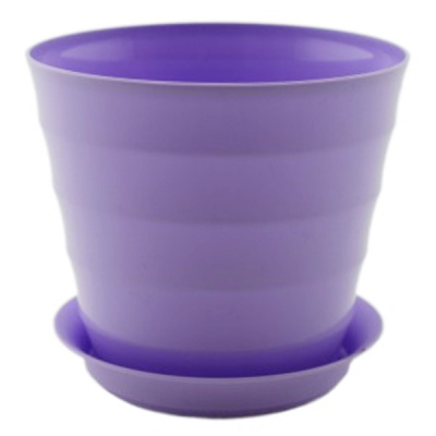 Горшок Лаура 0,7л с поддоном Лавандовый