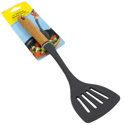 Лопатка с прорезями 33*9см (силиконизированное покрытие)