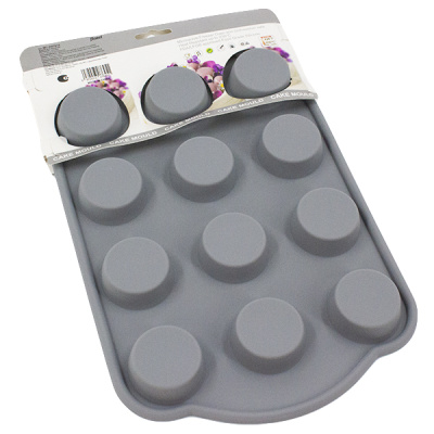 Форма для выпечки силиконовая 12 ячеек, 27*20*2см