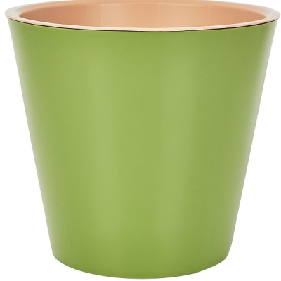 Горшок для цветов London D125мм, 1л оливковый (то)