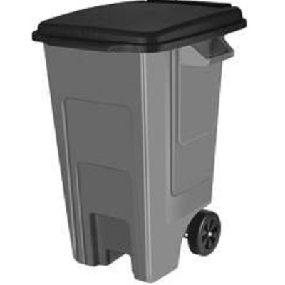 Бак для мусора с крышкой на колесах 100л Freestyle (то)