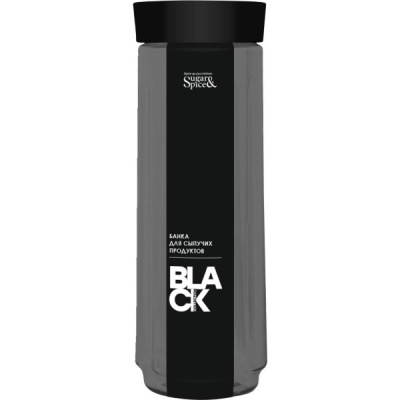 Банка для сыпучих продуктов Black 1,6л (то)