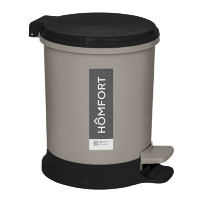 Ведро для мусора педальное 7л (мокко)