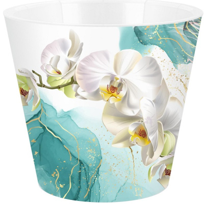 Горшок для цветов London Orchid Deco D160мм/1,6л голубая орхидея (то)