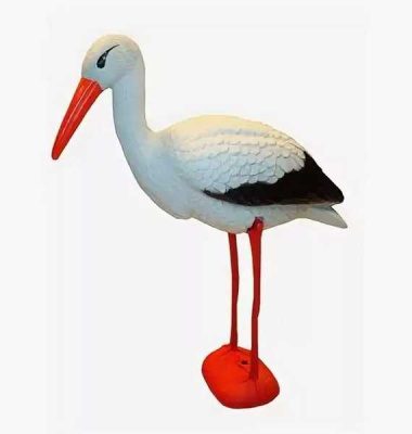 Аист  пластиковый белый 61*22*75.5 см