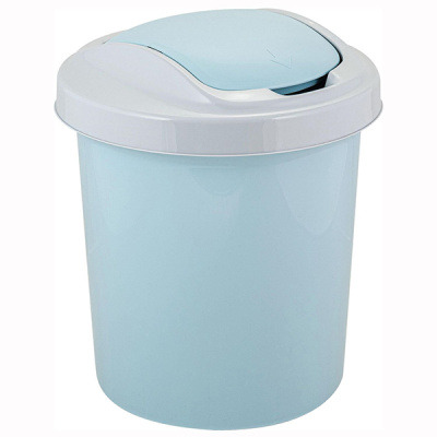 Контейнер для мусора 12л Vogue небесный (то)
