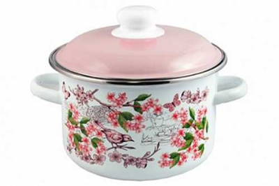 Кастрюля эмал 4,0л цил Bird ТМ Appetite