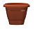Горшок "Фестона", D17, с поддоном 1,6л терракотовый (то)