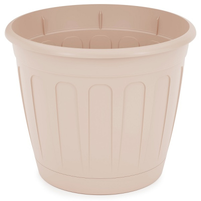 Горшок цв. "Дионис" 3,6л. с поддоном (бежевый) (то)