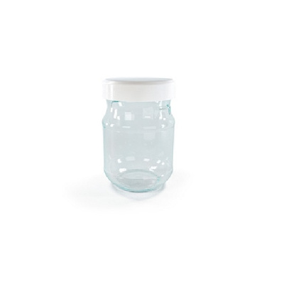 Банка для сып. прод. (стекло) Prestige 0,44 л (снежно-белый)(то)